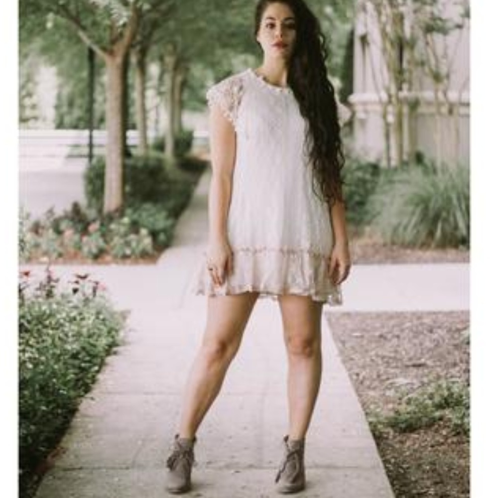 BoHo Boutique Listicle lacey mini Dress NWT size L